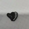 18*16mm Corazón Colorido Borde de Diamante Estilo Ins Material para Joyería Accesorios Pasador Tocado DIY Funda para Teléfono Móvil Agujero Zapatos