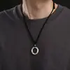 Colgante Hebilla de Seguridad Estilo Étnico Plata Tailandesa Retro para Hombres y Mujeres, Collar Retro Bendición del Año Animal, Regalo del Año de la Serpiente
