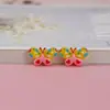 Accesorios de resina de abeja mariposa estilo caricatura para DIY con pegamento de crema, joyería, tocado, cuerda para el pelo, paquete de materiales hechos a mano, venta al por mayor