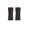 Calcetines con puño y etiqueta metálica Y2K Calcetines de rizo a rayas verticales simples mejorados Calcetines moldeadores transpirables para pantorrilla Subcultura