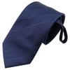 Ponto de fábrica Jacquard fio tingido gravata masculina profissional formal fácil de puxar listrado gravata zíper masculino 7cm