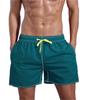 Shorts de verão masculinos Amazon Calças de praia europeias e americanas cor sólida algodão multicolorido Calças de praia de comércio exterior