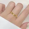 Anillo de ojo de gato con destellos dorados nuevo para 2024, anillo liso de oro de 24 quilates para mujer, anillo duro de oro 5D liso, un par de anillos para amantes