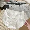 Pantalones Sanitarios Aunt Period para Mujer Cintura Media Borde de Encaje 100% Algodón en la Entrepierna Transpirables Antibacterianos Pantalones Sanitarios a Prueba de Fugas