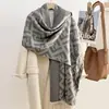 Bufanda de Invierno de Imitación Cachemir Moda Clásica Vintage 2026 para Mujer, Chal de Oficina, Calentador de Cuello Versátil y Cálido