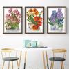 Nuevo estilo impreso punto de cruz flores y plantas serie bonsái vertical lila sala de estar manualidades en tela pintura decorativa al por mayor