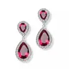 Pendientes de personalidad de moda europea y americana con forma de gota de agua y circonita AAA para mujer, temperamento hermoso, Joker, pendientes de marca grande, ventas directas de fábrica