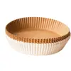 Fabricante de papel para freidora de aire Molde desechable para pastel Plato para mojar Charola Charola redonda Plato para snacks Papel para dumplings