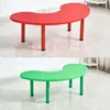 Conjunto de mesa e cadeira infantil Mesa de plástico para jardim de infância Mesa de brinquedo para leitura de bebês Mesa de estudo em casa Mesa de elevação da lua