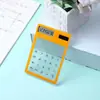 Calculadora Transparente Creativa Coreana Solar para Estudiantes Portátil Táctil Linda Calculadora de Tarjeta