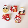 Insignia de Panda de Dibujos Animados Estilo Chino Festivo de Año Nuevo Tesoro Nacional Broche Lindo Afortunadamente Afortunadamente Decoración para Bolsos de Hombres y Mujeres