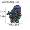 Insignia de metal de personajes de películas de dibujos animados europeos y americanos, broche de gota de aleación de Stitch, accesorios de decoración de pin de Stitch