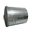 Cubo de basura galvanizado de hierro de 35L con tapa, Contenedor de almacenamiento de basura para exteriores para el hogar con doble asa, Contenedor de almacenamiento de metal
