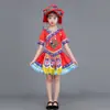 Roupas de Minoria Étnica para Crianças, Meninos e Meninas de Jardim de Infância, Trajes de Performance Étnica Miao, Vestimentas de Performance de Dança Zhuang de Guangxi