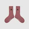 1746 calcetines infantiles al por mayor, calcetines de media caña bordados con lazo, estilo Miu girl, calcetines de algodón sin costuras con puños holgados para niñas