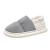 Zapatos de algodón acolchados con forro polar de invierno para hombre y mujer, zapatos para parejas jóvenes, zapatos de casa de suela gruesa, calzado exterior con talón cubierto, zapatos cálidos, zapatos casuales para la nieve