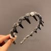Diadema con diamantes de imitación de estilo avanzado con pequeñas fragancias y dientes antideslizantes para mujer, elegante, a la moda, combina con todo, nueva tarjeta para el cabello 2024