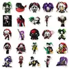 50 peças de adesivos de monstros de circo, Pierrot, Arlequim, adesivos à prova d'água do jogo de terror TFC