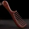 Peine de Sándalo para el Hogar de Dientes Anchos y Grandes para Rizos y Permanente Anti-Estático Anti-Caída del Cabello de Madera para Puestos Callejeros y Mercados Nocturnos Artículos Pequeños Sándalo
