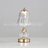 Lámpara de Cristal de Lujo Ligero Luz de Noche para Dormitorio Moderna Simple Decorativa Lámpara de Mesita de Noche de Gama Alta Lámpara de Cristal Lámpara de Mesa Pequeña Recargable