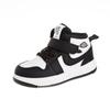 Zapatos Deportivos Infantiles Gris Sombra Primavera y Otoño, Zapatos de Baloncesto de Caña Alta para Niños con Suela Sólida, Zapatos de Jardín de Infancia para Bebés Niñas