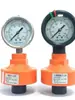 Manómetro de Presión con Diafragma de Plástico UPVC/PVDF 786 Cabezal Totalmente de Plástico Resistente a Ácidos y Álcalis 10kg 1.6MPA Tratamiento de Agua