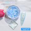 Nova fantasia nuvem brocado pó unha arte super fada aurora opala pó mágico neve veludo glitter lantejoulas unhas jóias atacado