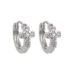 Brincos de Cruz para Homens, Modernos e Únicos, Estilo Minimalista, Brincos Cravejados com Diamantes para Mulheres, Luxo Leve, Sensação de Alto Padrão, Brincos de Tarraxa Cheios de Zircônia Diamantada