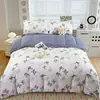 Conjunto Romântico de Gaze Dupla Camada Quatro Peças Capa de Edredom Espessa Lençol de Dormitório Conjunto de Quatro Peças Roupa de Cama Imitação de Linho Saia de Cama 4 Peças