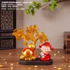 Árvore da Fortuna Decoração de Escritório Atração de Riqueza Gato da Sorte Árvore de Cristal Decoração de Corredor Inauguração de Casa Presente de Alto Padrão