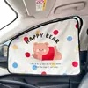 Cortina de Carro Personalizada pelo Fabricante com Trilha Embutida, Ursinho Cartoon, Protetor Solar, Blackout para Bebê, Proteção Solar, Isolamento Térmico, Cortina Lateral