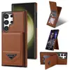 Aplicable Transfronterizo Samsung S23 Funda de Teléfono con Soporte para Tarjetas S22Plus Ranura para Tarjetas de Presentación Protección Completa Anticaídas Cubierta Trasera en Stock
