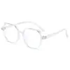 Armazón de Gafas Poligonal de Moda para Viajes Diarios con Protección contra Luz Azul para Estudiantes, Gafas Irregulares sin Graduación para Protección Ocular