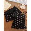 Pijama Camisola Fofo e Macio em Forma de Urso Estilo Japonês com Bojos para Mulheres, Novo Conjunto de Shorts Confortáveis para Casa de Verão