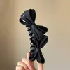 Pinza de plátano voluminizadora grande, pinza vertical, pinza para el pelo de lunares de moda coreana para mujer, accesorio para el pelo de lujo ligero de alta gama