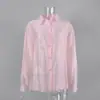 Camisa Ligera Estilo Francés Transfronteriza de Tencel 2026 Primavera/Verano Nuevo Estilo Ins Europeo y Americano Suelta de Manga Larga Casual para Mujer