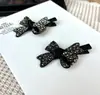 Pinza Lateral de Diamantes Completos Mariposa de Pedrería Flequillo Nuevo Sentido Avanzado Parte Posterior de la Cabeza Pinza para el Cabello Nuevos Accesorios para el Cabello Pinza de Una Palabra de Lujo Ligero