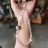 Nueva Cadena para Teléfono Móvil Fresa de Cristal Simple Lanyard para Teléfono Móvil Estilo Ins Nicho Brillante Cadena Colgante de Gama Alta Colgante