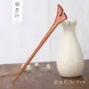 Pente de madeira de pêssego esculpido à mão estilo étnico clássico prato pente metafísico acessórios de cabelo simples acessórios para roupas chinesas uma geração de cabelo