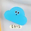 Clip acrílico divertido con forma de nube para guardar documentos y exámenes, clip largo de estilo ins girly para fotos