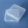 11.0 Caja Plástica Transparente Cuadrada Caja de Almacenamiento de Escritorio Barra de Pegatinas Cuentas Manicura Empaque para Equipo de Pesca Caja Cuadrada