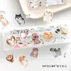 Infeel.Me Série Gato e Cachorro Adesivos de Papel Sintético Tema Animal Fofo Material 4 Designs