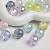 Dingyi 10-12 Perlas Estrella Ópalo Luna Fría Resina Galvanizada Agujero Pasante Perlas Sueltas Sin Rayaduras Accesorios para Cadena de Teléfono Móvil DIY