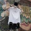 Camiseta de manga corta estilo americano de estilo retro de calle principal, moda nacional, para hombre, marca de moda de verano 2024, diseño de nicho holgado que combina con todo.