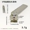 Atacado nova chegada puxador de zíper de liga nº 5 com placa lisa acessórios de ferragem para bolsa puxador de zíper de mala e roupa aba