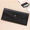Cartera larga para mujer, organizador de efectivo de gran capacidad, diseño elegante y único, monedero tipo sobre de cuero suave