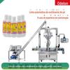 Máquina de engarrafamento de pó inseticida de alta velocidade, pó repelente de insetos, equipamento enlatado, máquina de enchimento de pó vertical de cabeça dupla