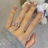 Anillo de Lujo Accesible Exquisito de Nicho para Mujer, Anillo Abierto de Alta Gama Personalizado con Recorte de Estrella de Cinco Puntas Estilo Ins Anillo para Dedo Índice