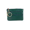 Cartera de Monedas con Hebilla de Metal para Mujer, Billetera Corta, Cuero PU Sólido Delgado, Gran Capacidad para Tarjetas y Monedas con Cremallera y Botón a Presión