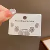 Conjunto de 3 peças de brincos da moda clássica versátil requintado japonês e coreano com um design minimalista e elegante